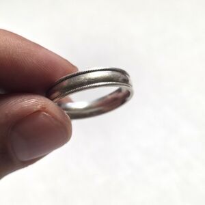 925 Sterling band ring - size 10